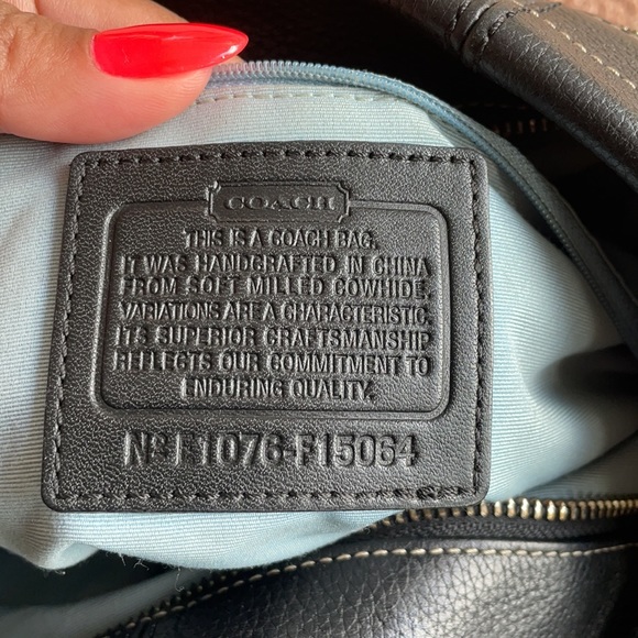 Coach bag hobo black leather - Picture 6 of 6